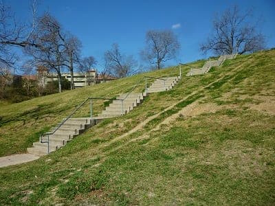 View of stairway in Spotts Park 