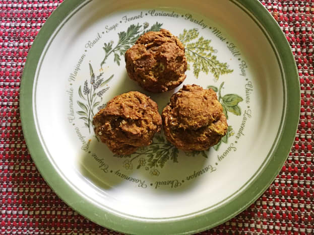 Muffins containing blackstrap molasses are often darker than ones containing another sweetener.
