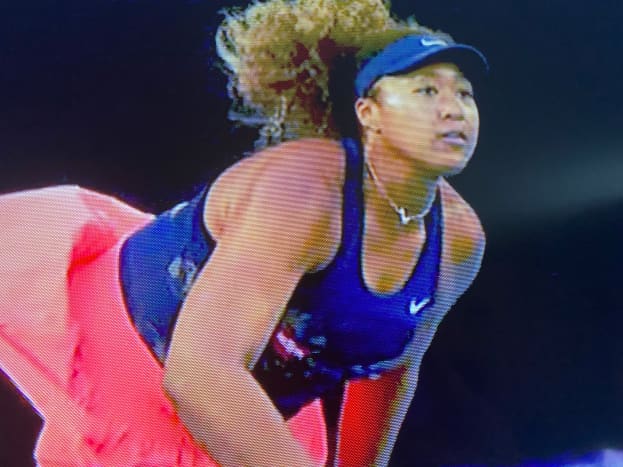 A photo of Naomi Osaka from &ldquo;Good Morning America&rdquo; as she revealed mental health concerns.