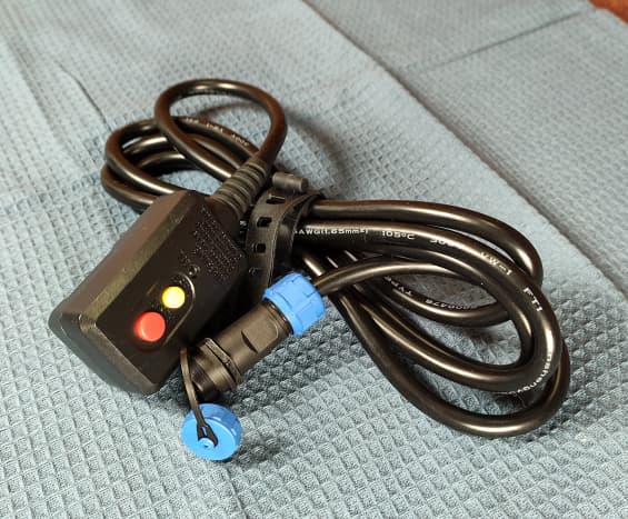 The included power cable