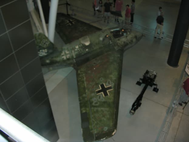 An Me 163 brought over on the HMS Reaper and on display at the Udvar-Hazy Center, Dulles IAP, VA, September 2019.