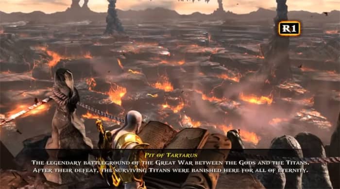 Tartarus is a major location in Santa Monica Studio&rsquo;s God of War series. The portrayals in God of War: Chains of Olympus and God of War III significantly differ, though. (Shown here is the newer version from III)