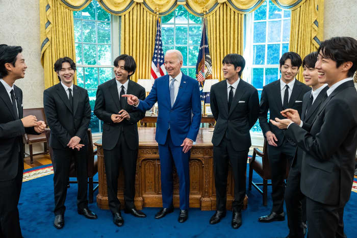 BTS with President Biden