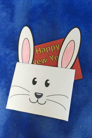 Here is the finished Rabbit Envelope and Card.