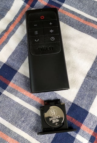 The remote comes with an easily replaceable battery