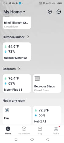 Connected Home Temperature Hubs : SwitchBot Meter Plus