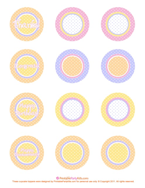 Free Printable Cupcake Toppers - HubPages