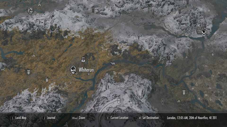 The Locations of the Most Abundant Amounts of Blisterwort in "Skyrim