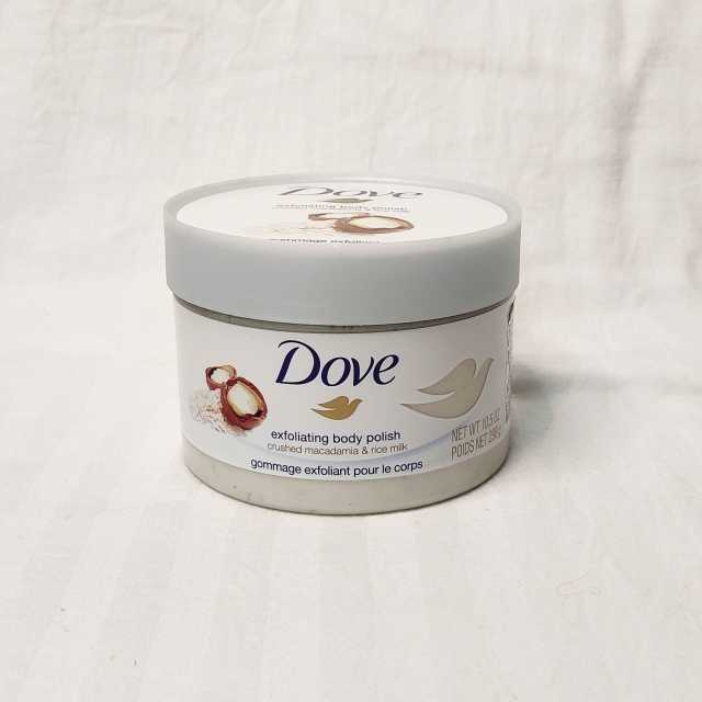 Dove Exfoliating Body Polish Review Crushed Macadamia & Rice Milk