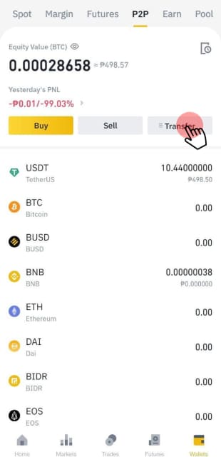 how to put funds into binance