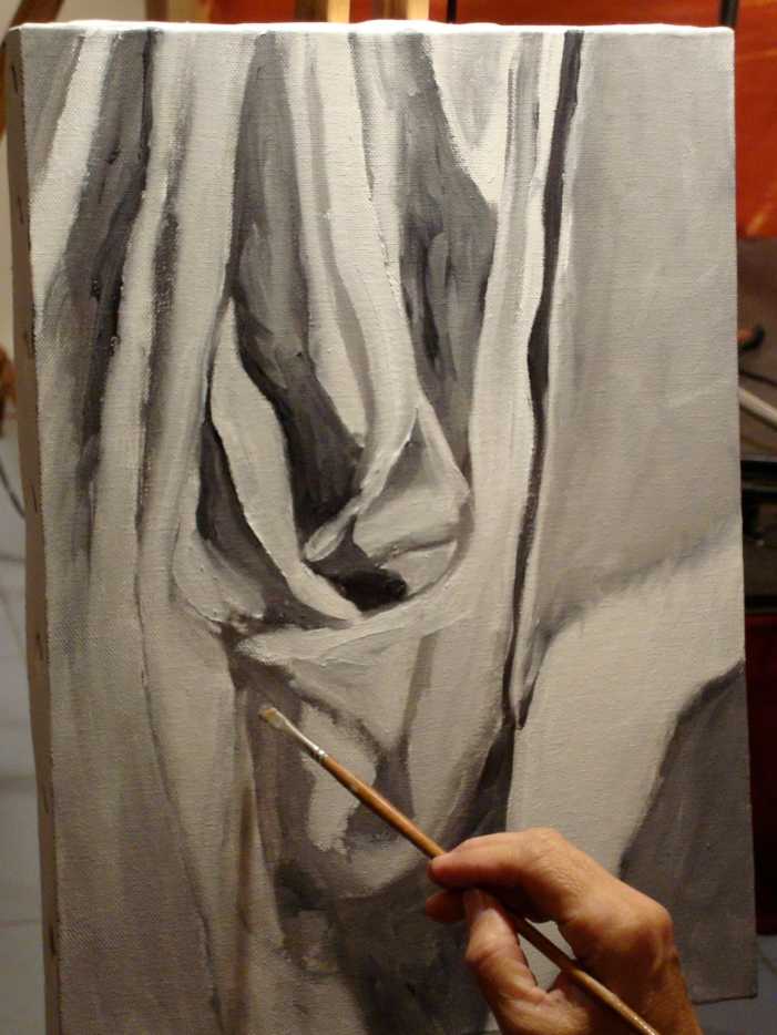 How to Paint Drapery With Oil Paints