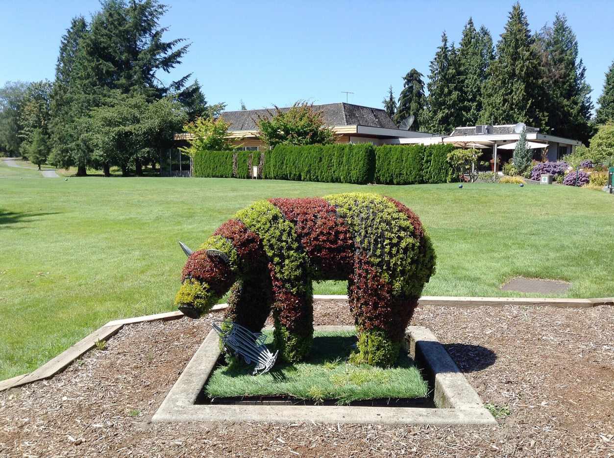 EcoSculptures in Burnaby Animals Made From Metal and Plants