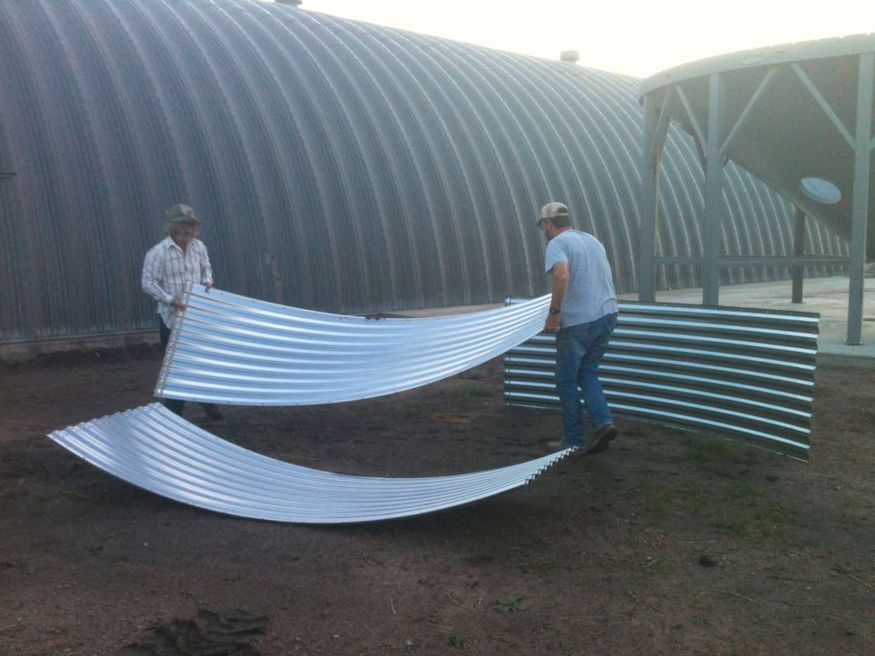 How to Build a Grain BinFirst Ring of Sheets An Illustrated Guide
