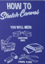 How to stretch a canvas step-by-step You will need: bull;Canvas bull;Stretcher bars bull;Staple gun bull;Canvas pliers bull;Mallet