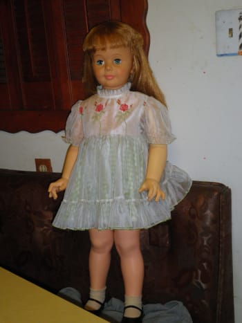 vintage life size walking doll
