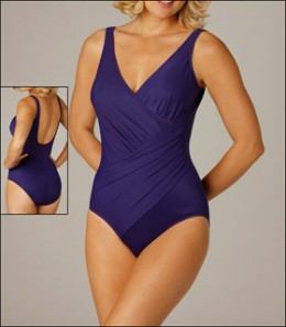 dark purple bathing suit