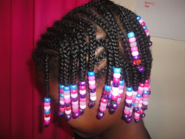 How To Braid Cornrows With Beads On Little Girls With African American Ethnic Hair Bellatory Fashion And Beauty