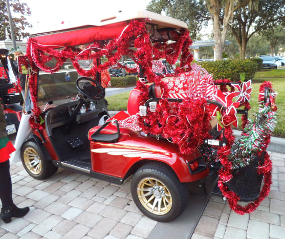 How To Decorate A Golf Cart For Christmas Holidappy Celebrations   Christmas Golf Cart Decorations 