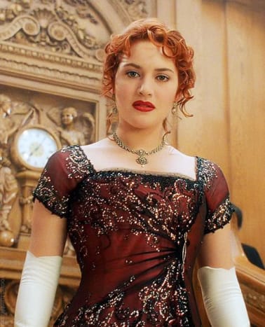 rose from titanic red dress