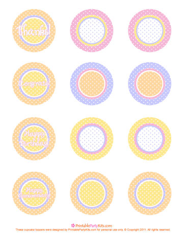 Free Printable Cupcake Toppers - HubPages