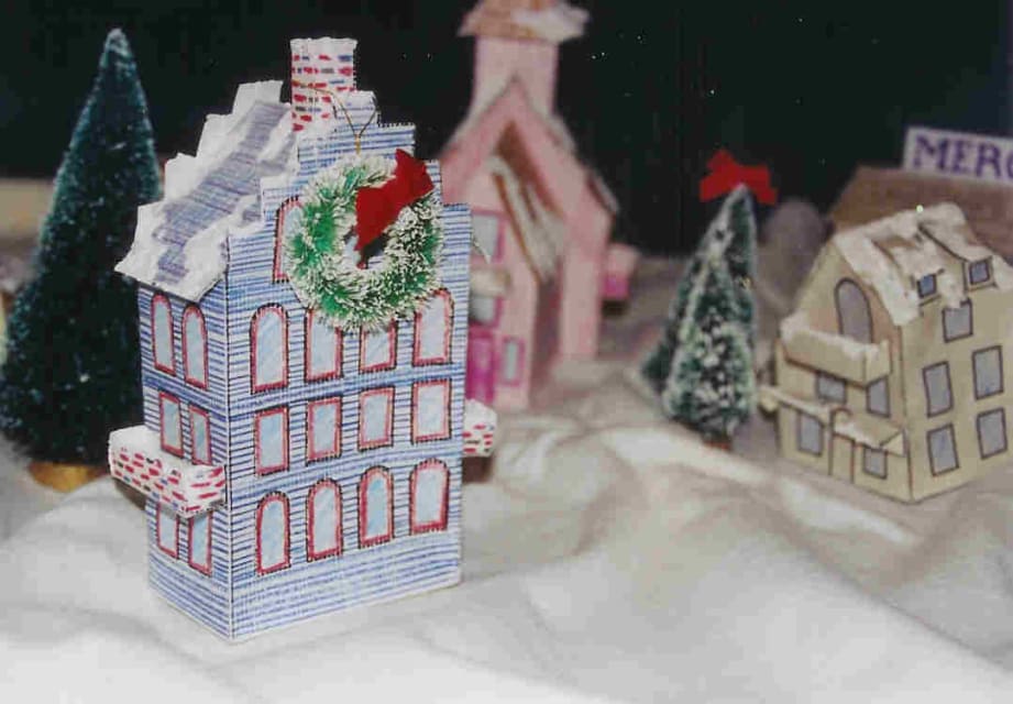 Create a Winter Village in Paper - Holidappy - Celebrations