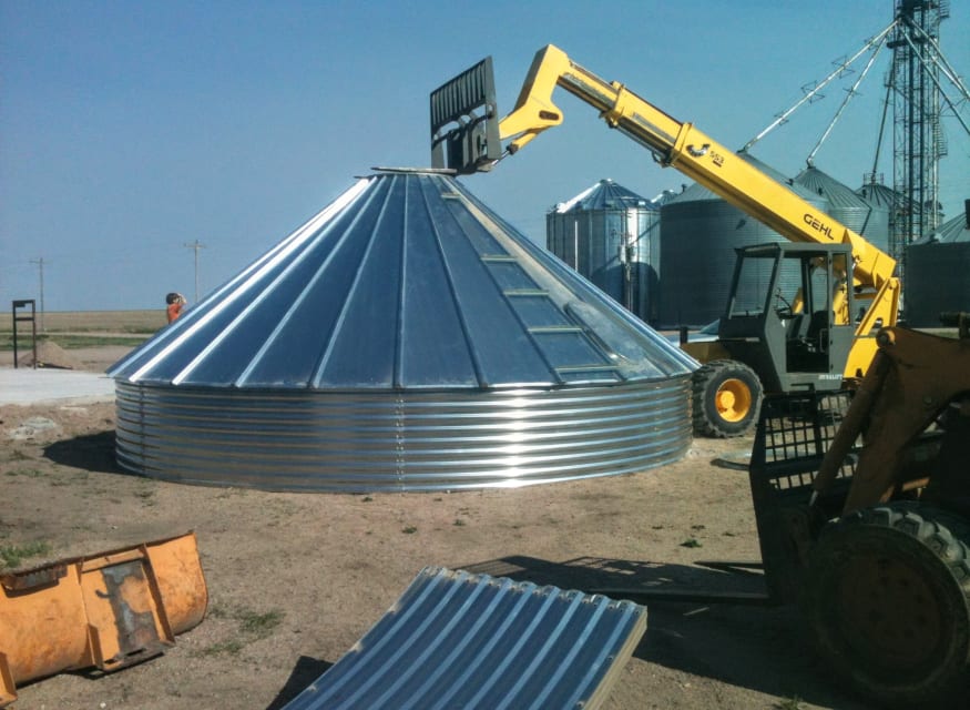 How to Build a Grain Bin--Main Rings and Ladder: An Illustrated Guide ...