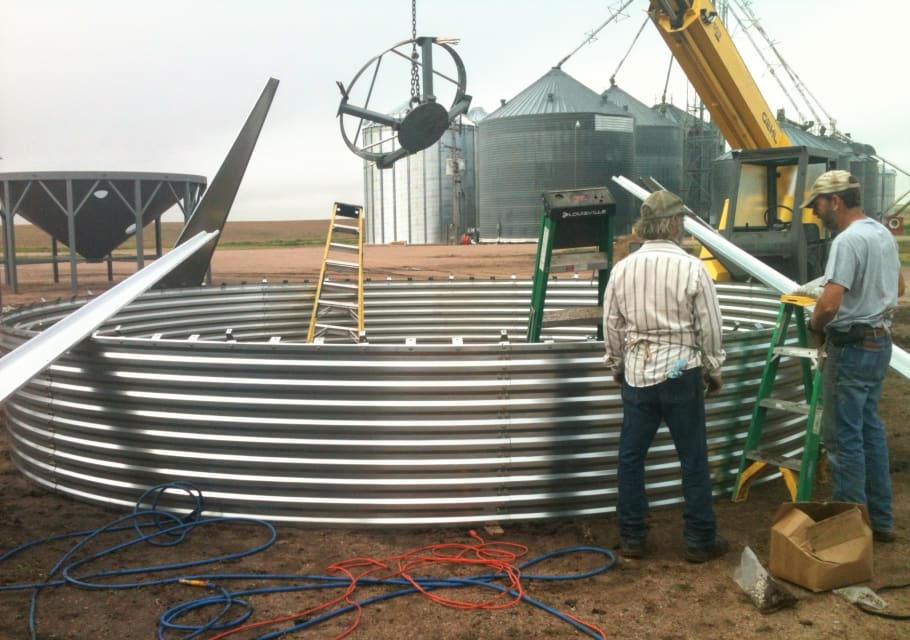 How to Build a Grain BinFirst Ring of Sheets An Illustrated Guide
