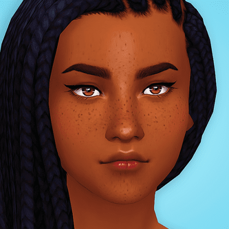 Default Sims 4 Melanin Skin Pack