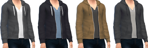 Open hoodies for guys!