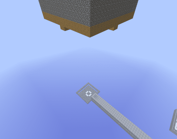Building monster spawners in the sky guarantees mobs will fall to their death!