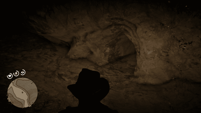 After you drop down into this area crouch to go through this tunnel. 