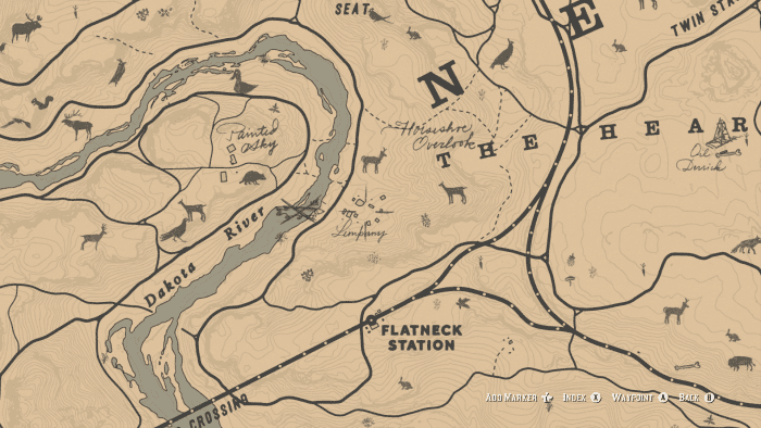 Great place to get a money boost in Chapter 2, just West of the Gang Camp is this burnt ghost town. Gold Bar is in one of the building's (hint: I used it as the cover photo for this article).