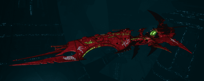 Drukhari Raider Battleship - Obsidian Rose - [Ynnari Sub-Faction]