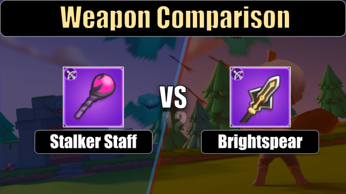 Brightspear vs stalker staff breakdown