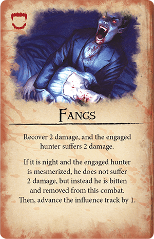 Dracula's Fangs card