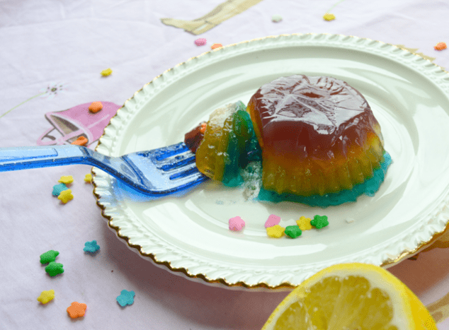 A cupcake tin will result in flan-sized jello. Since these are half-alcohol, they're pretty hefty &quot;shots.&quot;