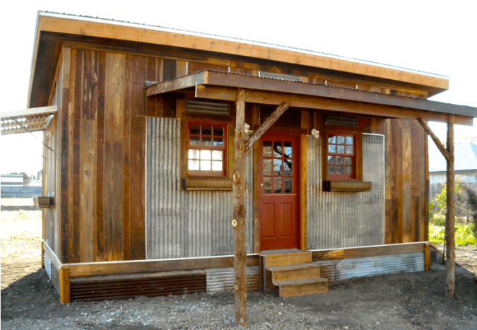 RS's cabins scream rustic living. Many of the elements used are sourced from 80-100 year old barns and other buildings.