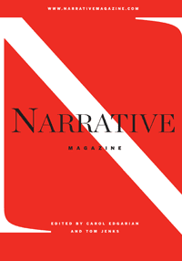 This is the inaugural cover for Narrative Magazine, established in 2003.