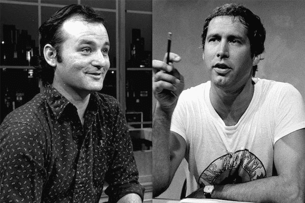 Bill Murray (left) and Chevy Chase. 
