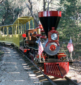 Cedar Rock Railroad rides at Williamson County Regional Park  Leander and Cedar Park TX