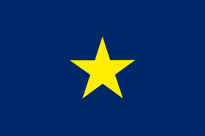 First flag of the Republic of Texas
