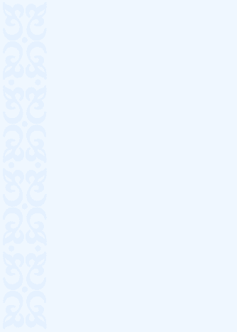 Pastel blue sidebar scroll work printable wedding invitation (A4 or A7) -- blue background