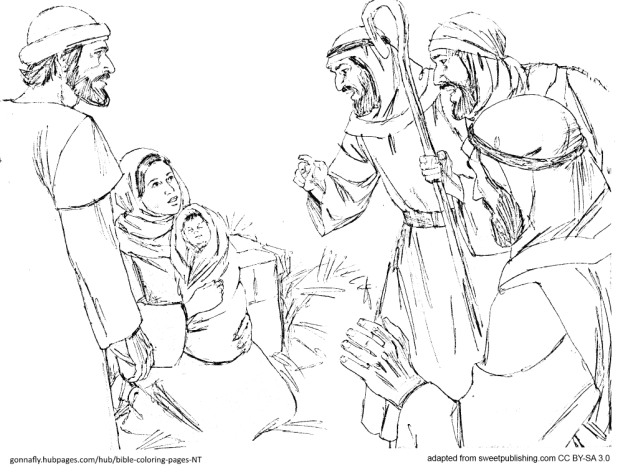 shepherds at Jesus' birth