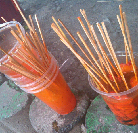 300-peso worth isaw for my friend and me from Ate Angie's in UP Diliman.