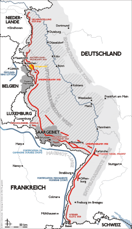 Map of the West Wall December 1944 it was also known as the Siegried Line. It was built before the war to prevent a British and French invasion in 1940.