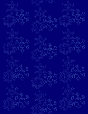 Falling snowflakes winter scrapbook paper -- blue background