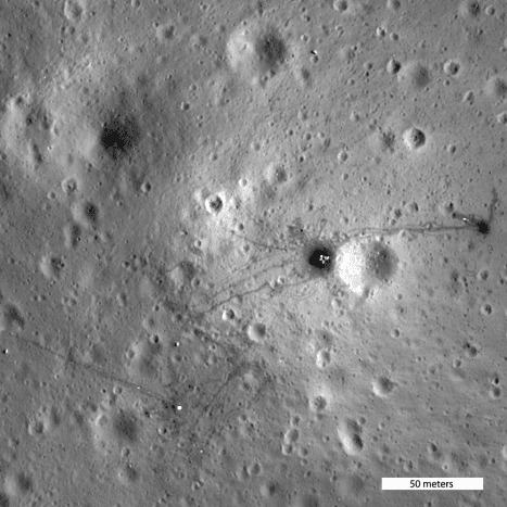 Photos of Apollo Moon Landing Sites From Space! pic