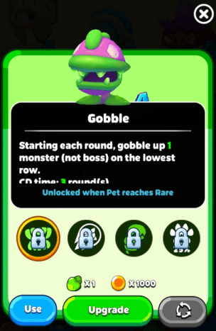 The chomper can gobble up enemies!