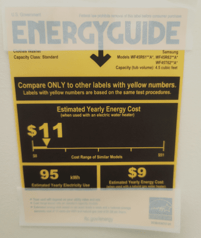 Energy Guide Information
