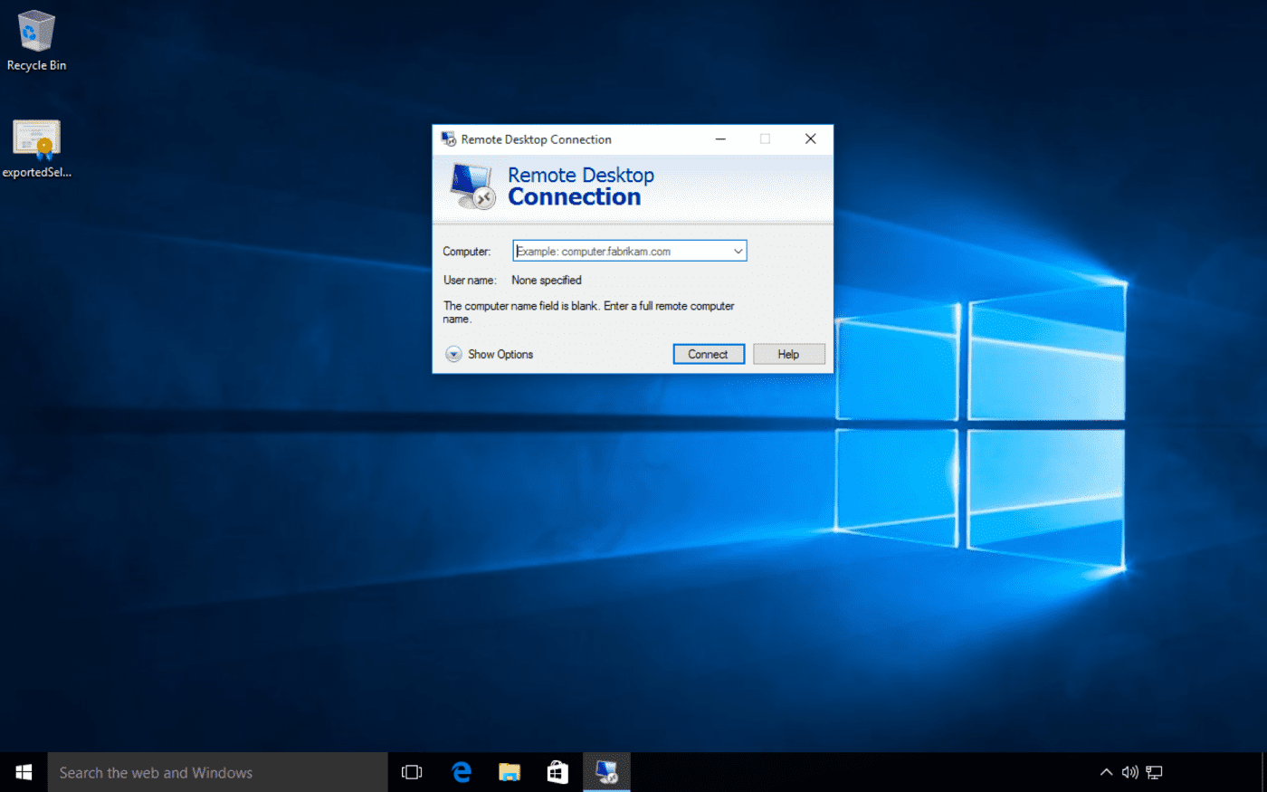 RDP Windows 10